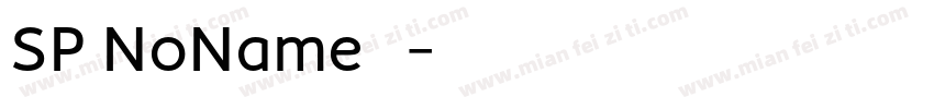 SP NoName下载字体转换
